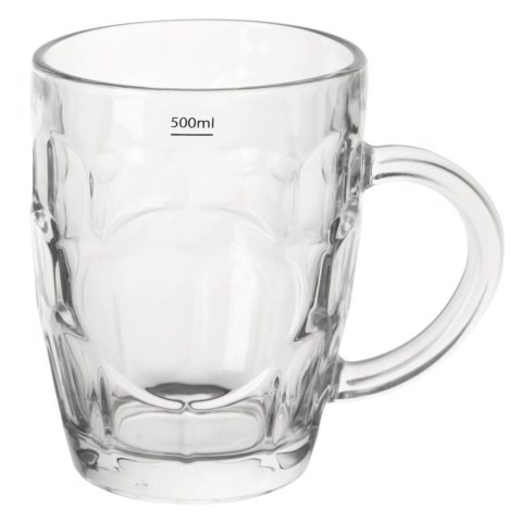 Kufel do Piwa Szklany 500 ml ORION Grube Szkło do Zmywarki