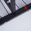 Kwietnik Metalowy Czarny 84,5 cm ORION 5 Poziomów