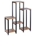 Kwietnik Stojak na Kwiaty 6-Poziomowy Kaskada Metalowy Loft VILDE 80 cm