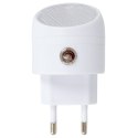 Lampka Nocna led do Kontaktu z Czujnikiem Zmierzchu 8 cm ORION Biała