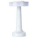 Lampka Stołowa LED Biała Bezprzewodowa 3 Tryby Świecenia VILDE 21x12 cm