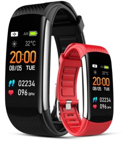 Smartwatch GIEWONT Czarno Czerwony 2 Paski GW200-1