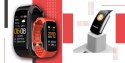Smartwatch GIEWONT Czarno Czerwony 2 Paski GW200-1