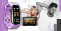 Smartwatch GIEWONT Czarno Jasnofioletowy 2 Paski GW200-8
