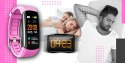 Smartwatch GIEWONT Czarno Różowy 2 Paski GW200-4