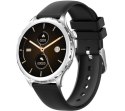 Smartwatch Damski Rubicon RNCF02-1 Srebrno-Srebrny + Czarny Silikonowy