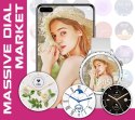 Smartwatch Damski Rubicon RNCF02-1 Srebrno-Srebrny + Czarny Silikonowy