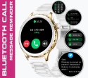 Smartwatch Damski Rubicon RNCF02-1 Srebrno-Srebrny + Czarny Silikonowy