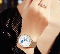 Smartwatch Damski Rubicon RNCF02-1 Srebrno-Srebrny + Czarny Silikonowy