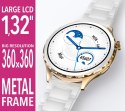 Smartwatch Damski Rubicon RNCF02-2 Złoty + Pasek Różowy