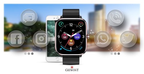 Smartwatch Giewont Różowo-Czarny GW230-3