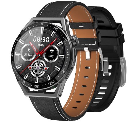 Smartwatch Rubicon RNCE88-1 Czarny- Czarny Pasek Silikonowy + Czarny