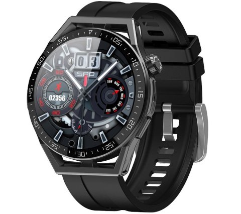 Smartwatch Rubicon RNCE88-1 Czarny- Czarny Pasek Silikonowy + Czarny