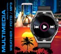 Smartwatch Rubicon RNCE88-1 Czarny- Czarny Pasek Silikonowy + Czarny