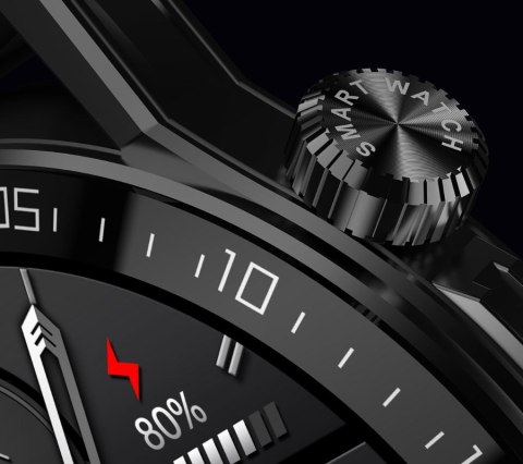 Smartwatch Rubicon RNCE88-2 Czarny- Czarny Pasek Silikonowy + Czarna