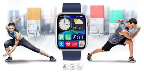 Smartwatch Damski Gravity GT3-4 Różowo-Granatowy