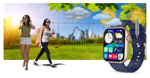 Smartwatch Damski Gravity GT3-4 Różowo-Granatowy