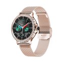Smartwatch Damski VELTORI VT320-1 Złota Bransoleta + Różowy Pasek