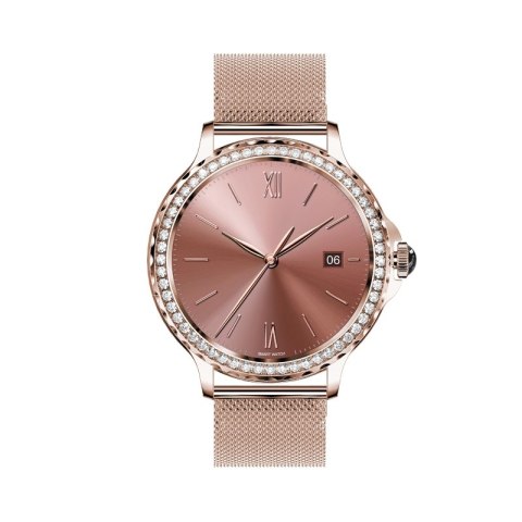 Smartwatch Damski VELTORI VT320-1 Złota Bransoleta + Różowy Pasek