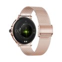 Smartwatch Damski VELTORI VT320-1 Złota Bransoleta + Różowy Pasek