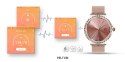 Smartwatch Damski VELTORI VT320-1 Złota Bransoleta + Różowy Pasek