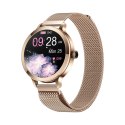 Smartwatch Damski VELTORI VT340-1 Złota Bransoleta + Różowy Pasek