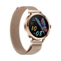 Smartwatch Damski VELTORI VT340-1 Złota Bransoleta + Różowy Pasek