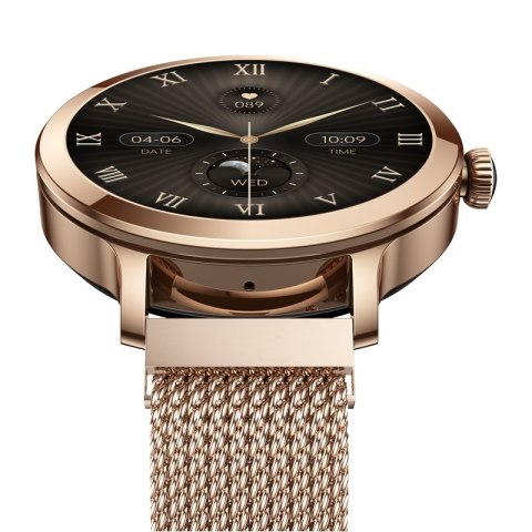 Smartwatch Damski VELTORI VT340-1 Złota Bransoleta + Różowy Pasek
