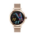Smartwatch Damski VELTORI VT340-1 Złota Bransoleta + Różowy Pasek