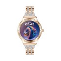 Smartwatch Damski VELTORI VT350-1 Bransoleta Różowe Złoto