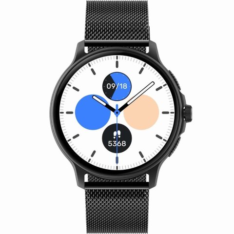 Smartwatch Damski GRAVITY GT12-1 Czarny Pasek Silikonowy + Czarna