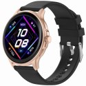 Smartwatch Damski GRAVITY GT12-4 Czarny Pasek Silikonowy + Bransoleta