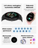 Smartwatch Damski GRAVITY GT12-5 Szary Pasek Silikonowy + Bransoleta