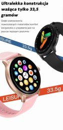 Smartwatch Damski GRAVITY GT12-5 Szary Pasek Silikonowy + Bransoleta