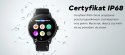 Smartwatch Damski GRAVITY GT12-6 Fioletowy Pasek Silikonowy + Srebrna