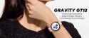 Smartwatch Damski GRAVITY GT12-8 Biały Pasek Silikonowy + Srebrna