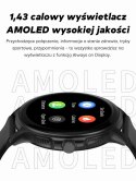 Smartwatch Damski GRAVITY GT12-8 Biały Pasek Silikonowy + Srebrna