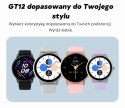 Smartwatch Damski GRAVITY GT12-8 Biały Pasek Silikonowy + Srebrna