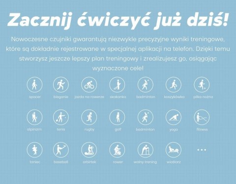 Smartwatch Damski GRAVITY GT15-11 Granatowy Pasek Silikonowy + Złota