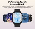 Smartwatch Damski GRAVITY GT15-11 Granatowy Pasek Silikonowy + Złota