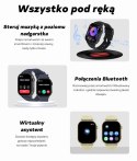 Smartwatch Damski GRAVITY GT15-11 Granatowy Pasek Silikonowy + Złota