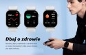 Smartwatch Damski GRAVITY GT15-11 Granatowy Pasek Silikonowy + Złota