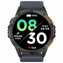 Smartwatch Męski GRAVITY GPS GT24-1 Czarny Pasek Silikonowy + Granatowy