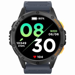 Smartwatch Męski GRAVITY GPS GT24-1 Czarny Pasek Silikonowy + Granatowy
