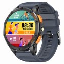 Smartwatch Męski GRAVITY GPS GT24-1 Czarny Pasek Silikonowy + Granatowy