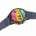 Smartwatch Męski GRAVITY GPS GT24-1 Czarny Pasek Silikonowy + Granatowy