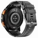 Smartwatch Męski GRAVITY GPS GT24-1 Czarny Pasek Silikonowy + Granatowy