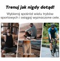 Smartwatch Męski GRAVITY GPS GT24-2 Czarny Pasek Silikonowy + Biały Pasek