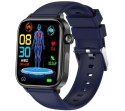 Smartwatch Męski Rubicon RNCF33 BLACK + Pasek Granatowy