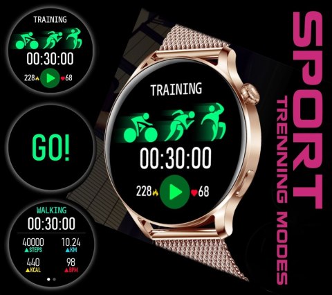 Smartwatch Damski RUBICON RNCE81 Rose Gold SMARUB131